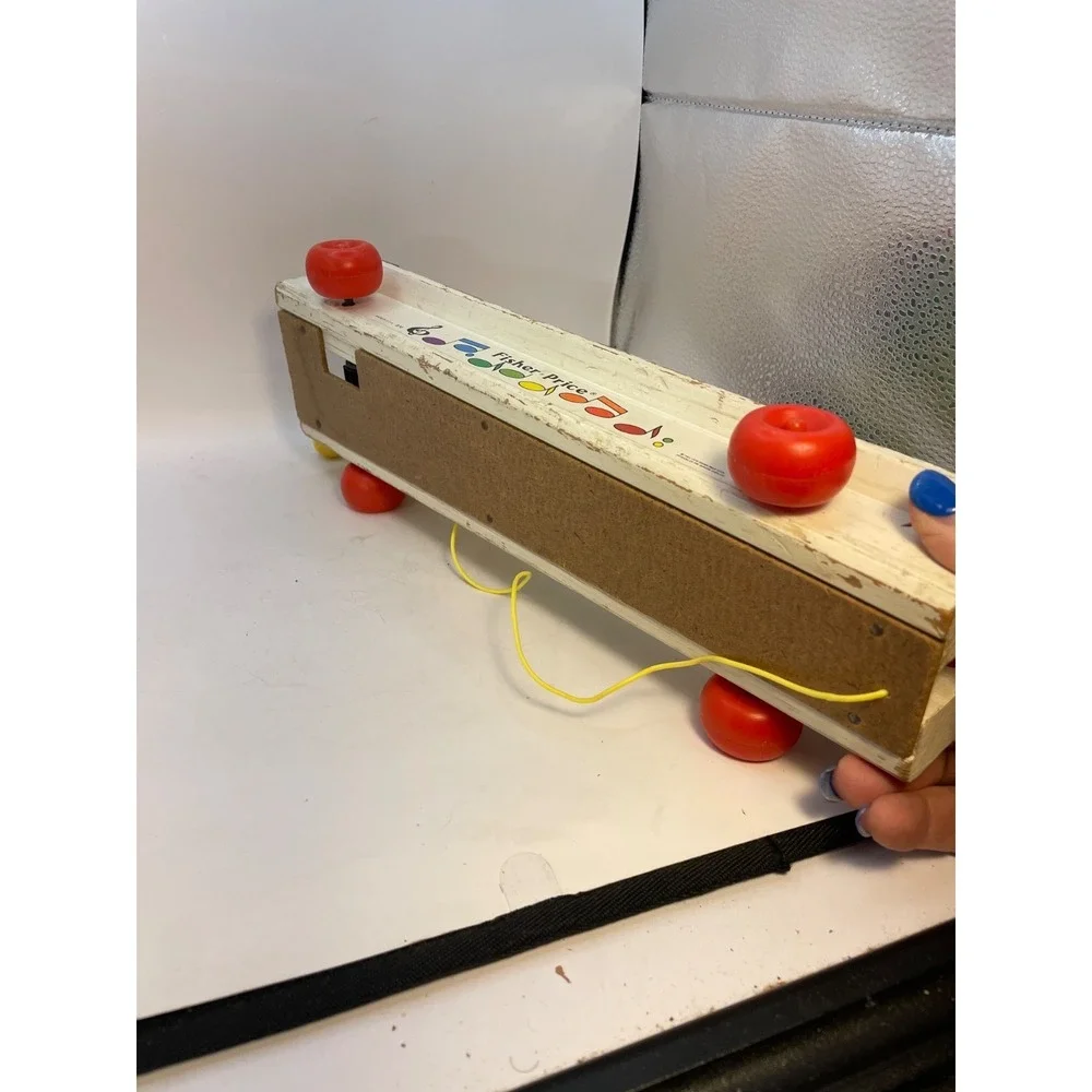 Fisher Price Pull A Tune Toy Xylophone Keys with Mallet Vintage 1964 FP 870 USA